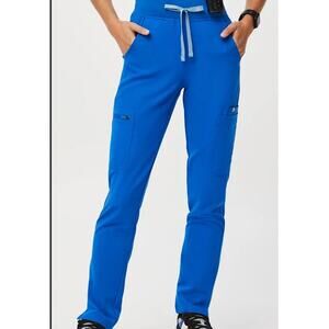 Women's Fig Royal Blue Drawstring Pants